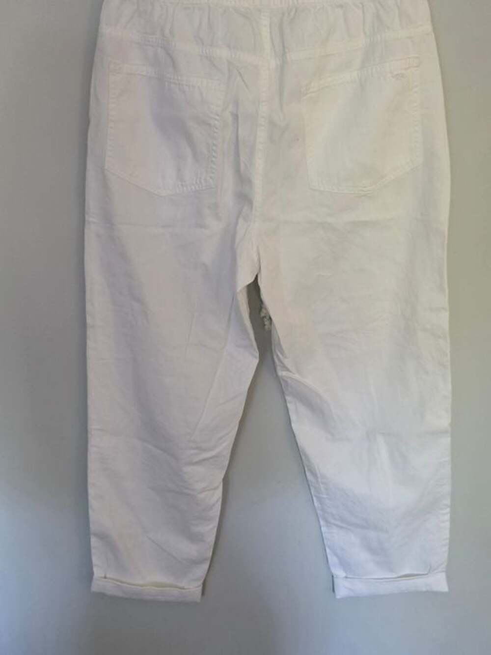 aerie Cream Drawstring Casual Pants - Picture 8 of 12